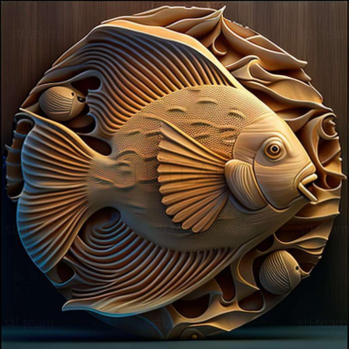 3D model Discus fish (STL)